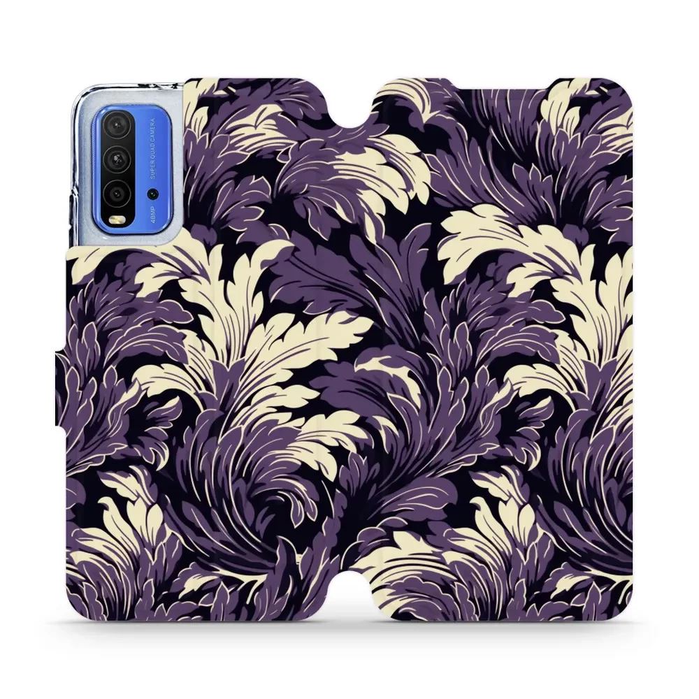 Flipové pouzdro Mobiwear - Xiaomi Redmi 9T - VA46S Fialové rostliny