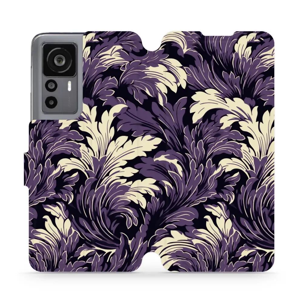 Flipové pouzdro Mobiwear - Xiaomi 12T / 12T Pro - VA46S Fialové rostliny