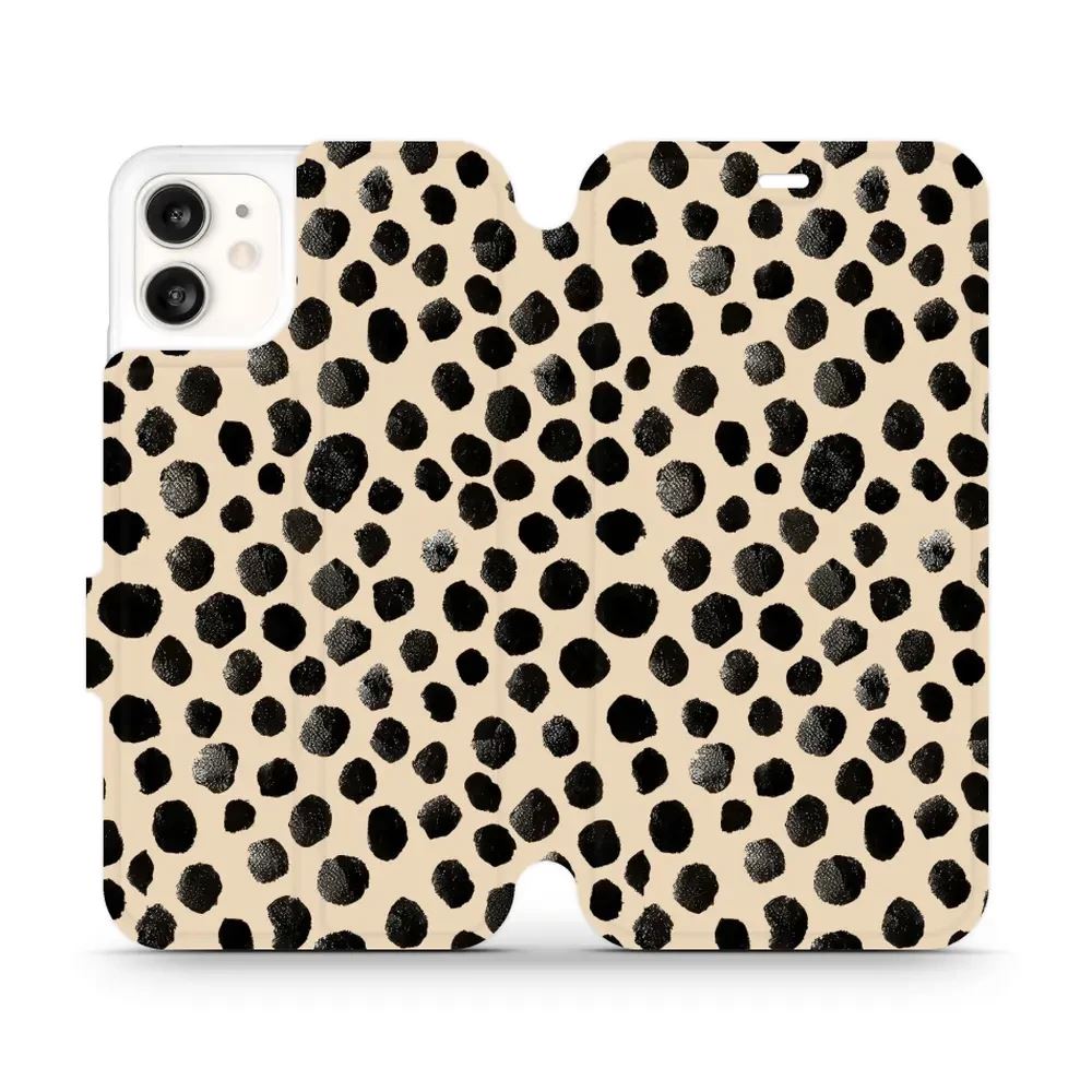 Flipové pouzdro Mobiwear - Apple iPhone 11 - VA50S Černé puntíky