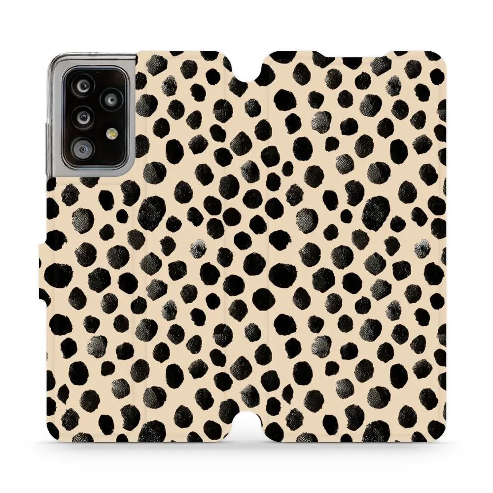 Flipové pouzdro Mobiwear - Samsung Galaxy A52 / A52S 5G - VA50S Černé puntíky