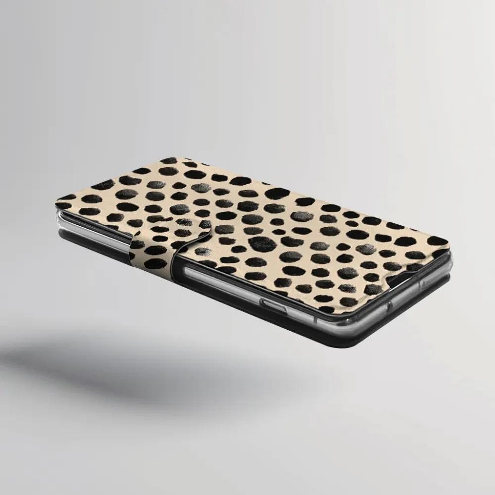 Flipové pouzdro Mobiwear - Samsung Galaxy S22 - VA50S Černé puntíky