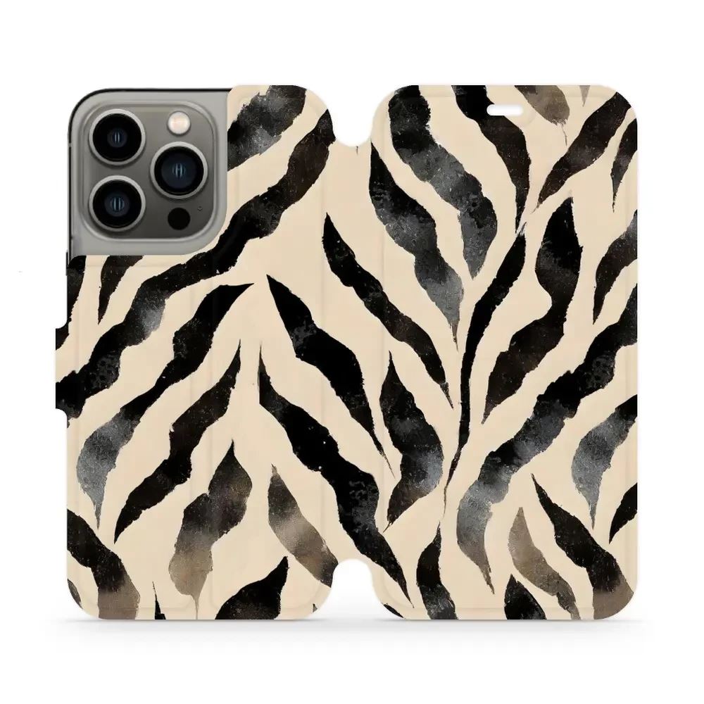 Flipové pouzdro Mobiwear - Apple iPhone 13 Pro - VA53S Zebří
