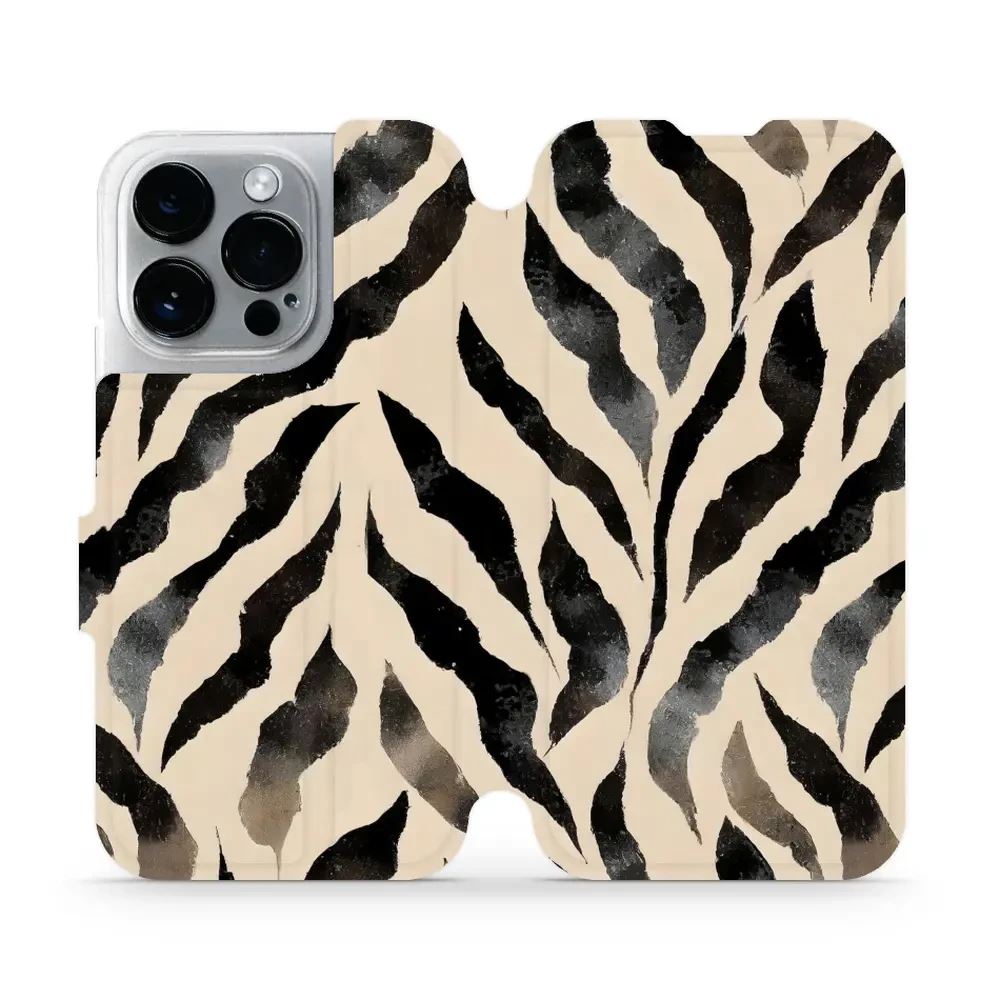 Flipové pouzdro Mobiwear - Apple iPhone 14 Pro - VA53S Zebří