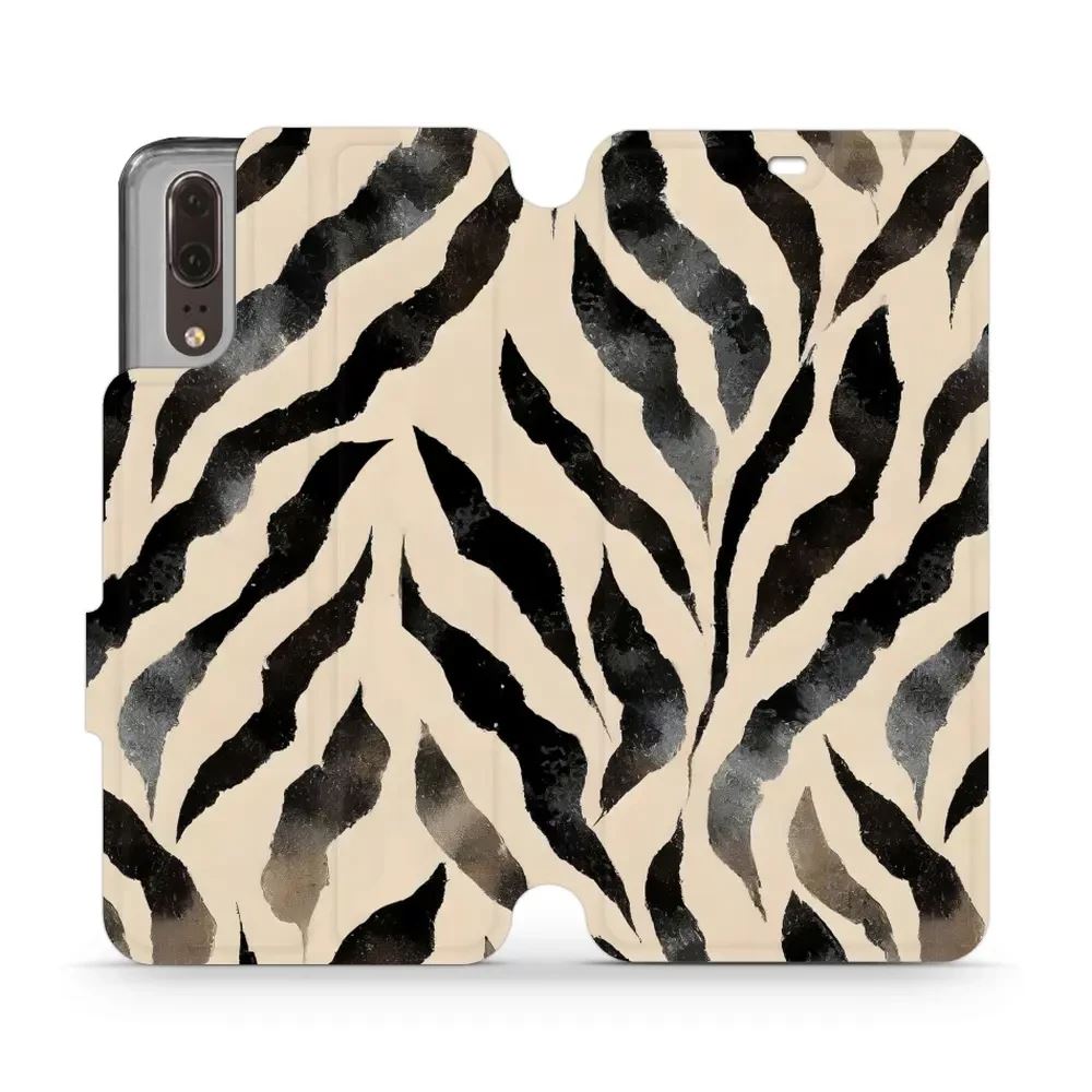 Flipové pouzdro Mobiwear - Huawei P20 - VA53S Zebří