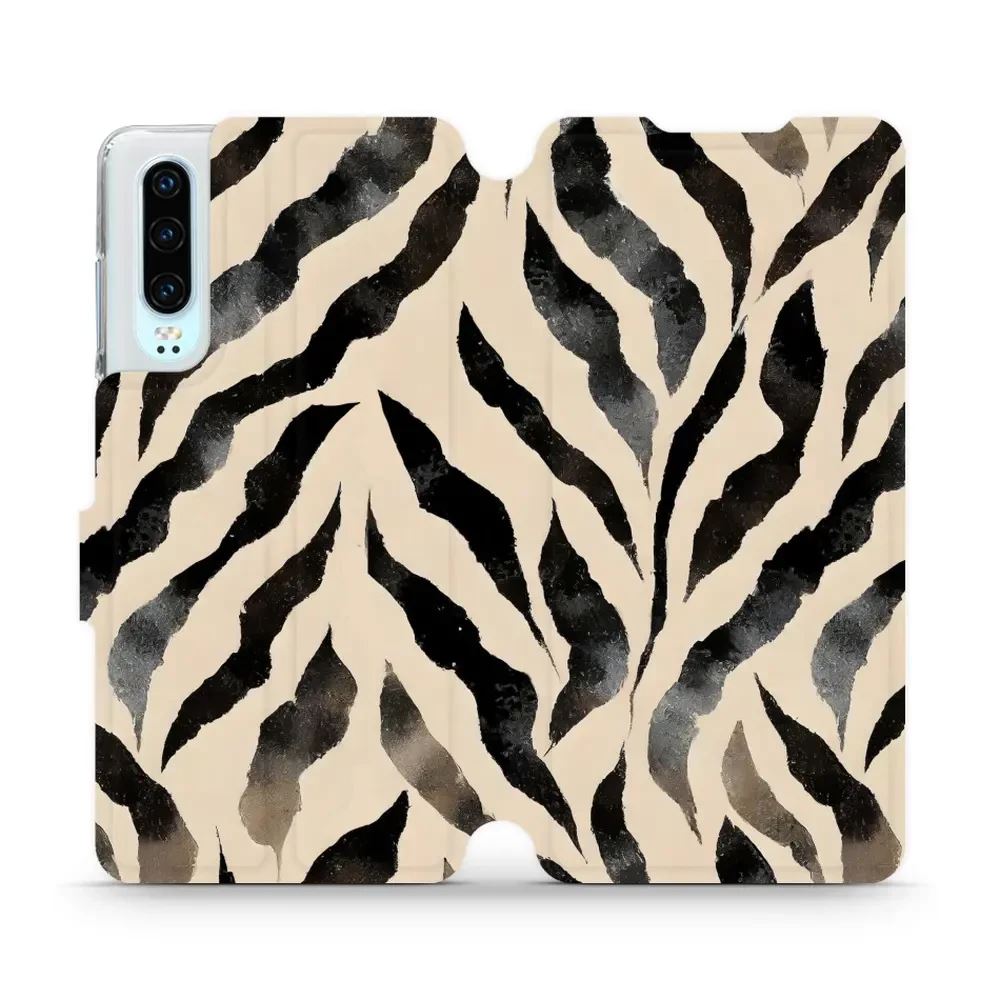 Flipové pouzdro Mobiwear - Huawei P30 - VA53S Zebří