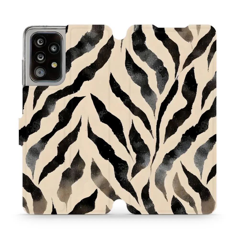 Flipové pouzdro Mobiwear - Samsung Galaxy A52 / A52S 5G - VA53S Zebří