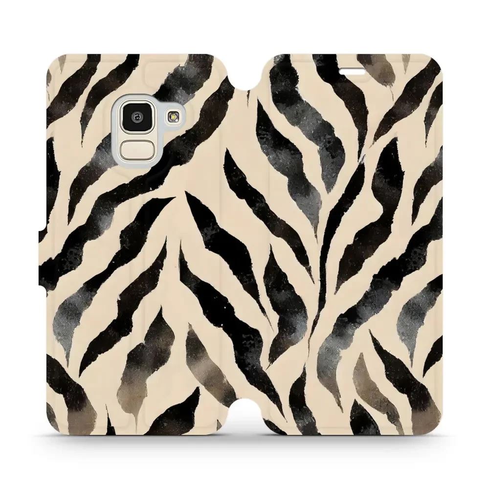 Flipové pouzdro Mobiwear - Samsung Galaxy J6 2018 - VA53S Zebří