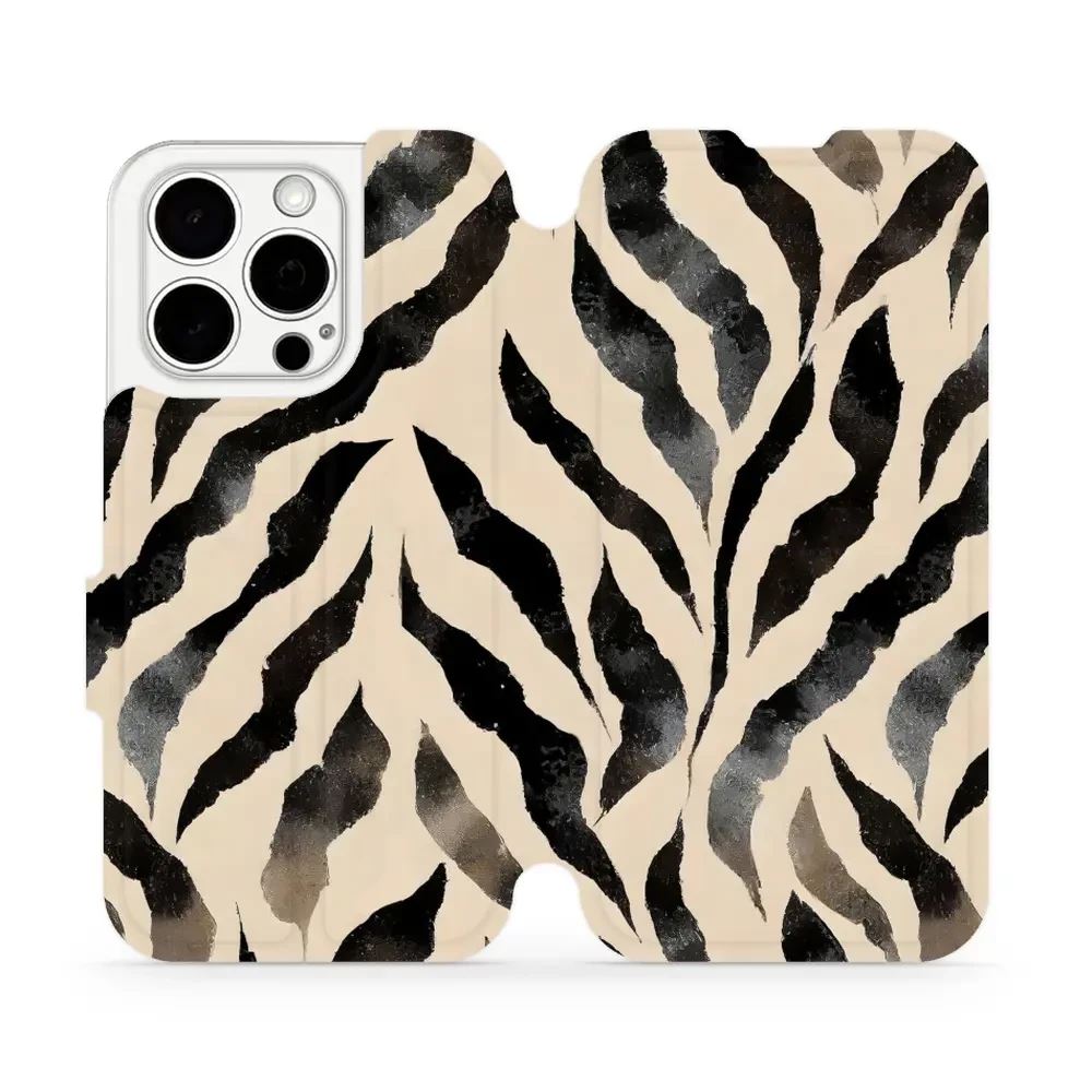 Flipové pouzdro Mobiwear - Apple iPhone 15 Pro - VA53S Zebří