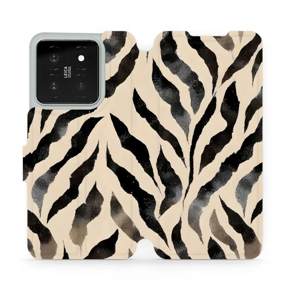 Flipové pouzdro Mobiwear - Xiaomi 14 - VA53S Zebří