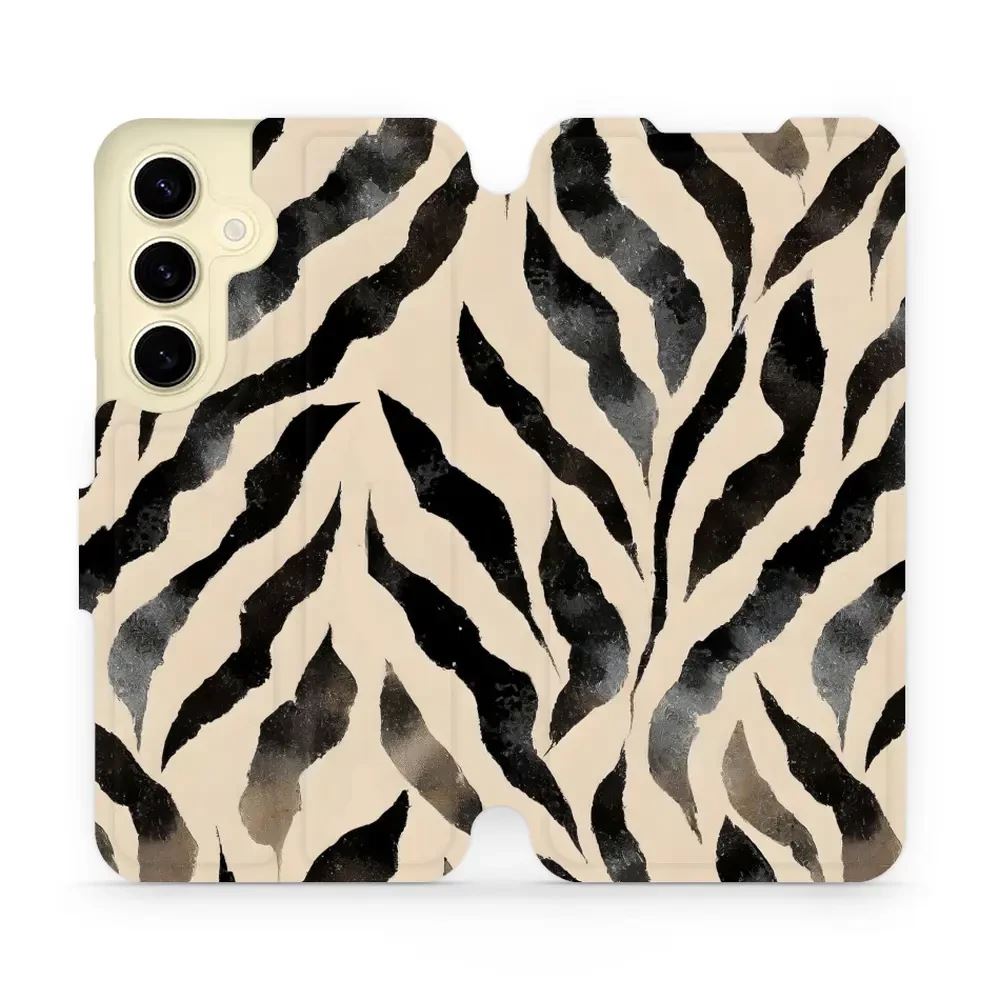 Flipové pouzdro Mobiwear - Samsung Galaxy S24 - VA53S Zebří