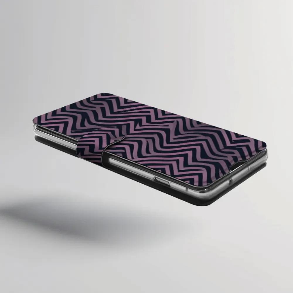 Flip pouzdro na mobil Honor 600 Lite - Mobiwear VA55S, fialové klikyháky