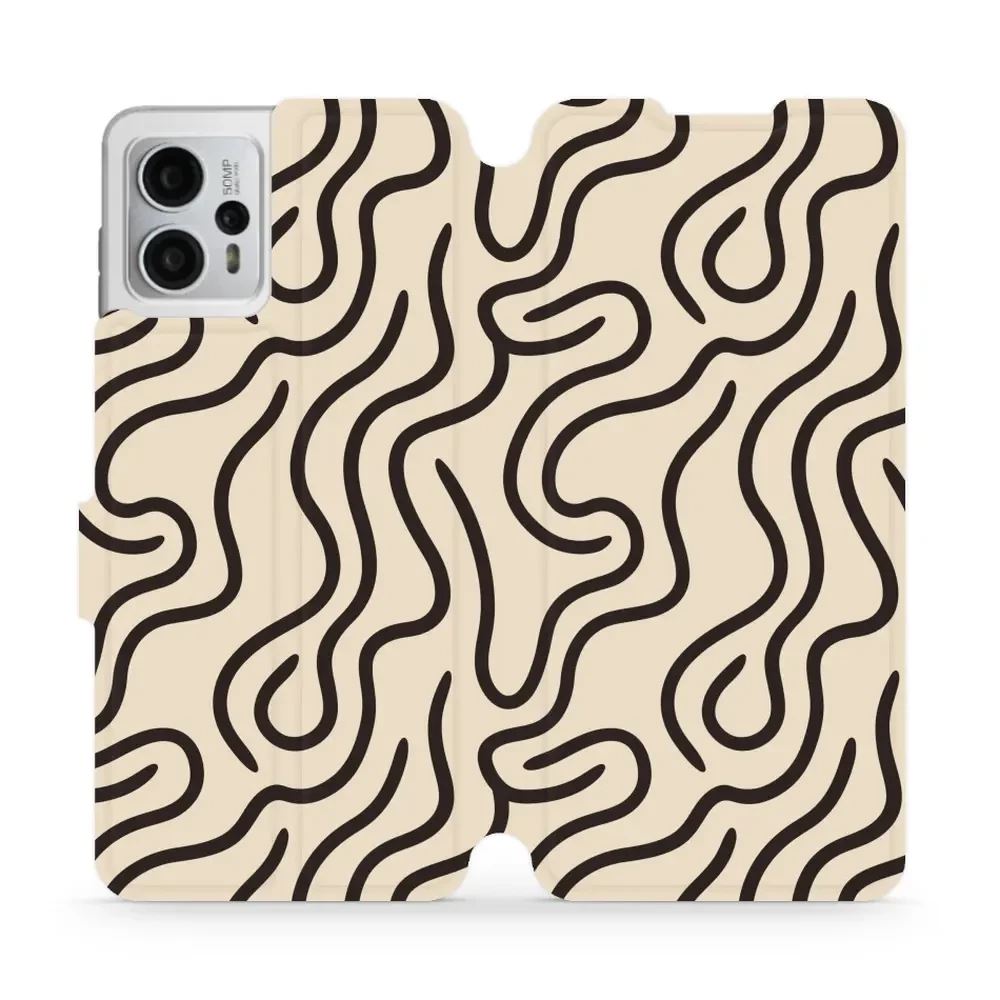 Flipové pouzdro Mobiwear - Motorola Moto G23 - VA60S Linky