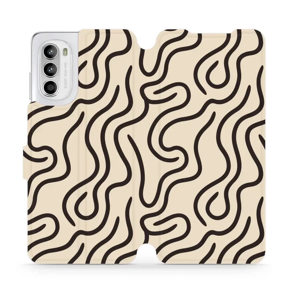 Flipové pouzdro Mobiwear - Motorola Moto G52 - VA60S Linky