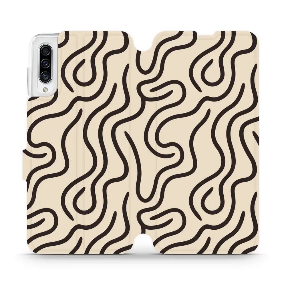 Flipové pouzdro Mobiwear - Samsung Galaxy A30s - VA60S Linky