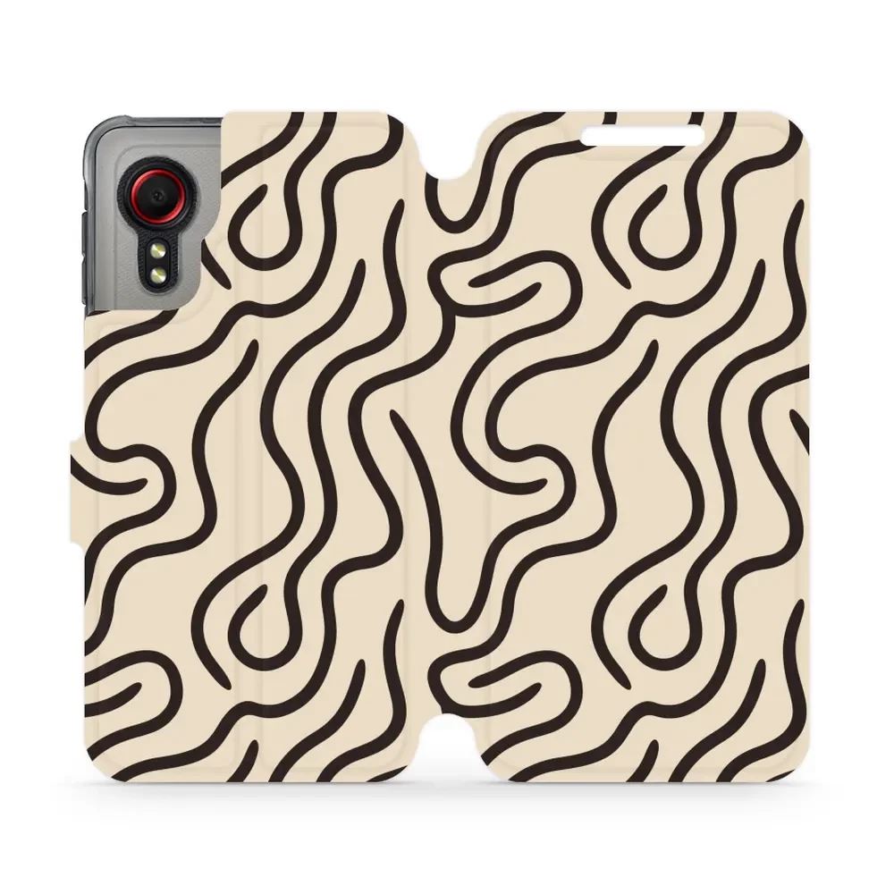 Flipové pouzdro Mobiwear - Samsung Galaxy Xcover 5 - VA60S Linky