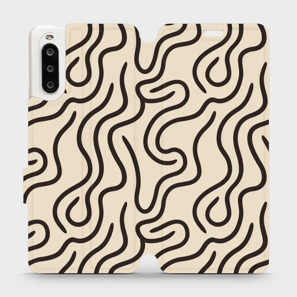 Flipové pouzdro Mobiwear - Sony Xperia 10 II - VA60S Linky