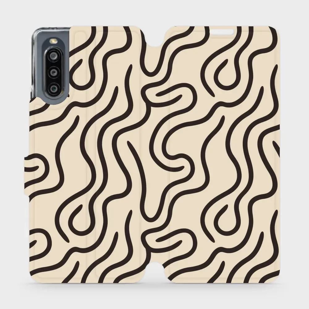 Flipové pouzdro Mobiwear - Sony Xperia 10 IV - VA60S Linky