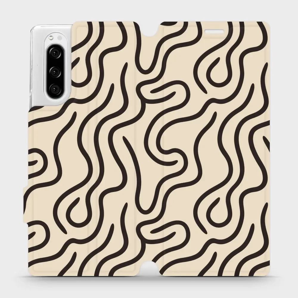 Flipové pouzdro Mobiwear - Sony Xperia 5 - VA60S Linky