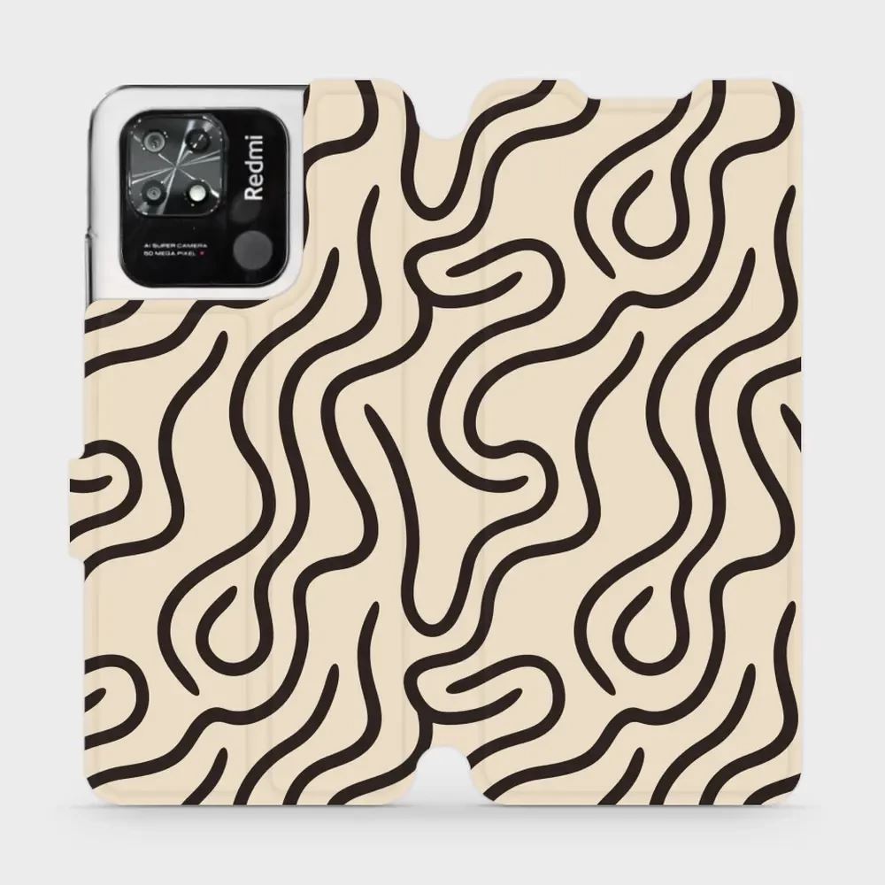 Flipové pouzdro Mobiwear - Xiaomi Redmi 10C - VA60S Linky
