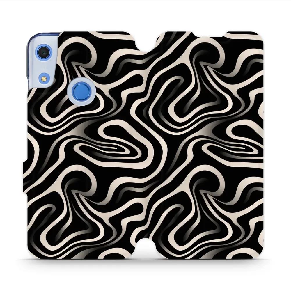 Flipové pouzdro Mobiwear - Huawei Y6 2019 / Honor 8A / Huawei Y6s - VA63S Vlnky a linky