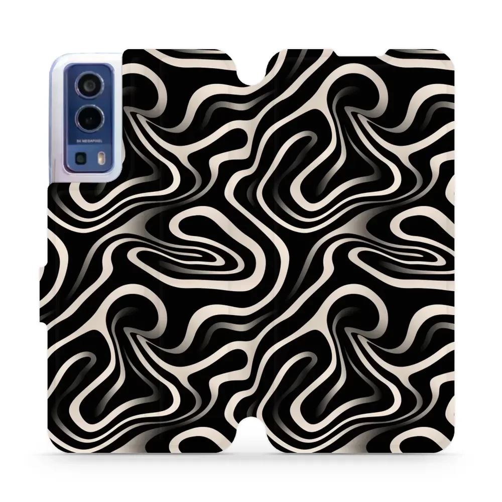 Flipové pouzdro Mobiwear - Vivo Y52 5G / Y72 5G - VA63S Vlnky a linky