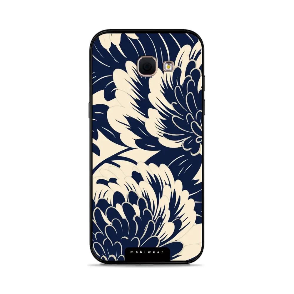Lesklý kryt Mobiwear Glossy - Samsung Galaxy A5 2017 - GA40G Modré a béžové květy