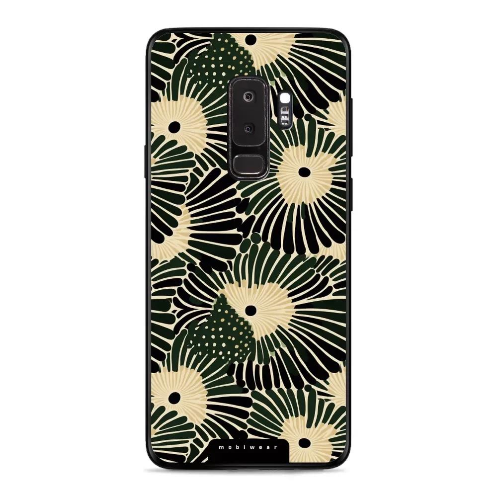 Lesklý kryt Mobiwear Glossy - Samsung Galaxy S9 Plus - GA44G Zelené okvětí - VÝPRODEJ