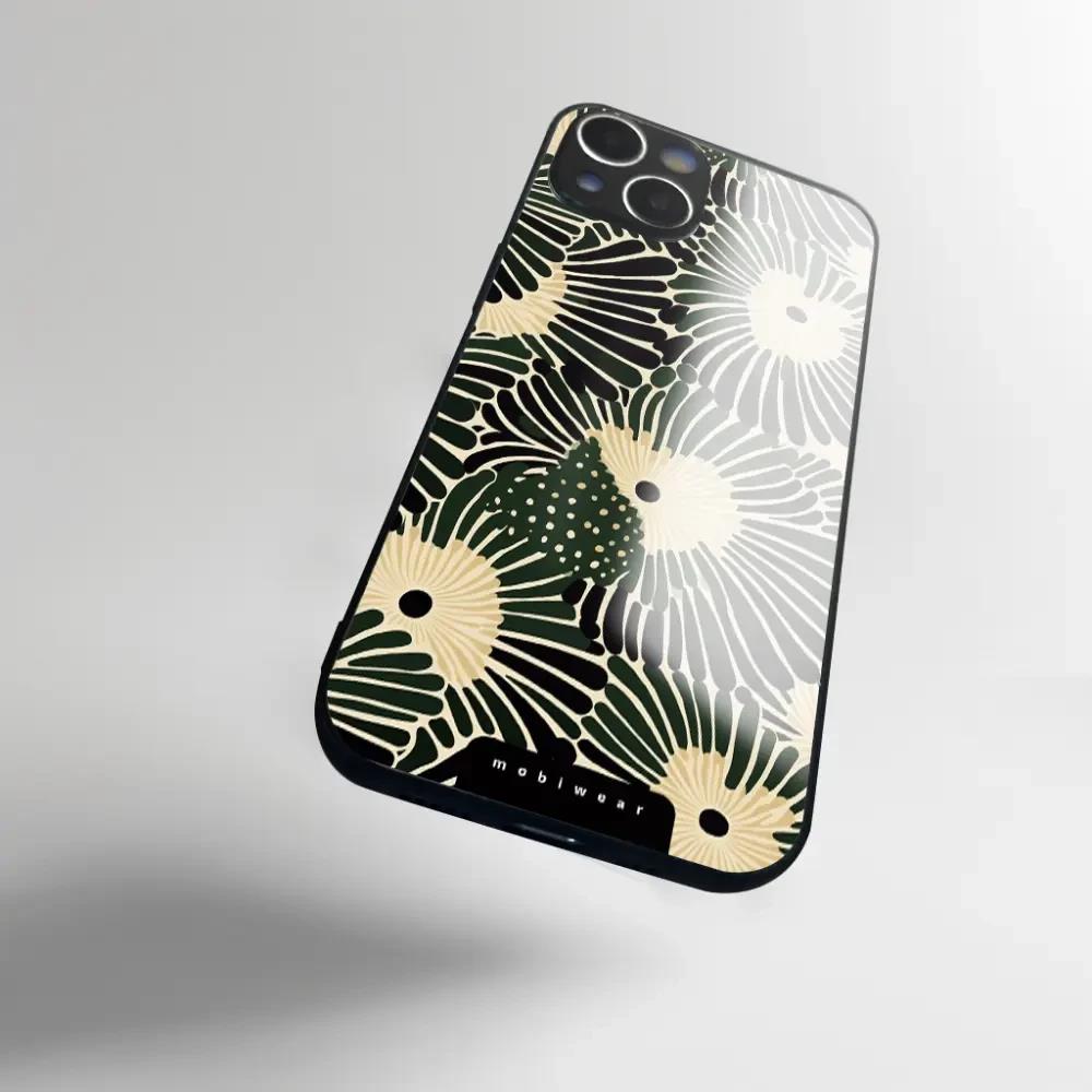 Lesklý kryt Mobiwear Glossy - Samsung Galaxy S9 Plus - GA44G Zelené okvětí - VÝPRODEJ