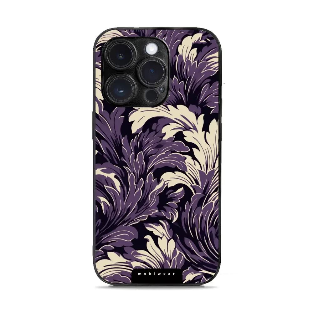 Lesklý kryt Mobiwear Glossy - Apple iPhone 14 Pro - GA46G Fialové rostliny