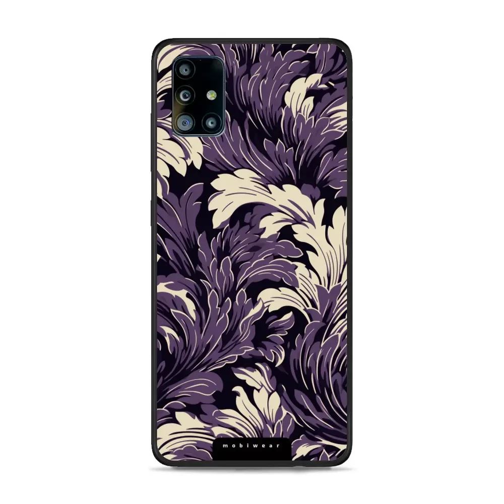 Lesklý kryt Mobiwear Glossy - Samsung Galaxy A51 - GA46G Fialové rostliny