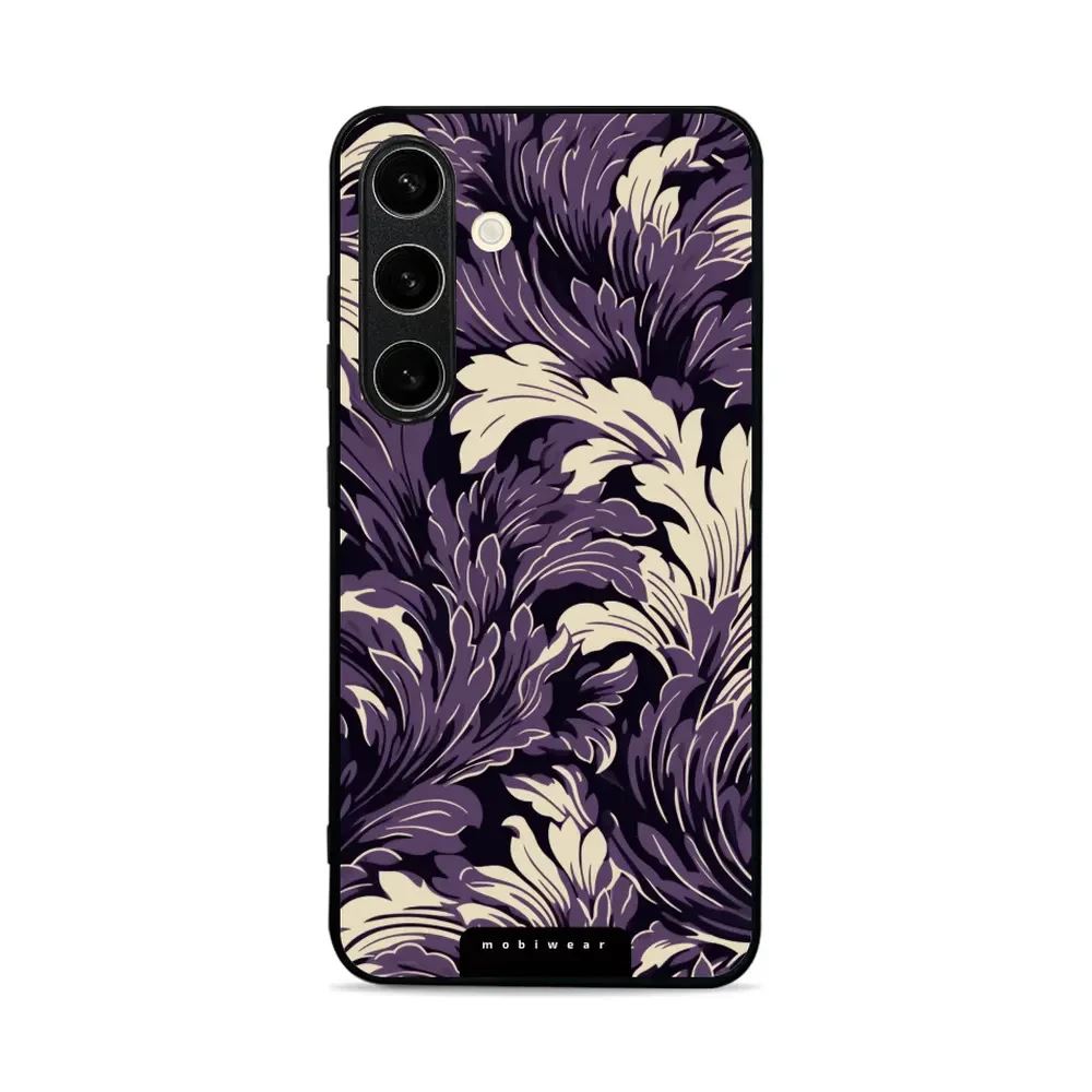 Lesklý kryt Mobiwear Glossy - Samsung Galaxy S24 - GA46G Fialové rostliny
