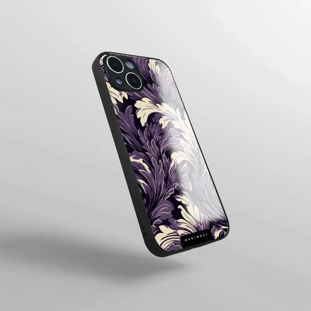 Lesklý kryt Mobiwear Glossy - Samsung Galaxy S21 Ultra - GA46G Fialové rostliny