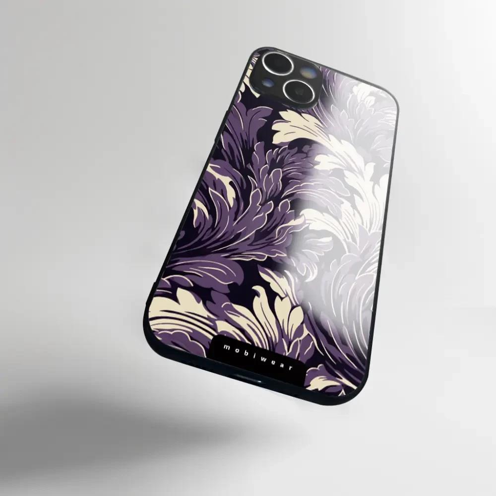 Lesklý kryt Mobiwear Glossy - Samsung Galaxy S21 Ultra - GA46G Fialové rostliny