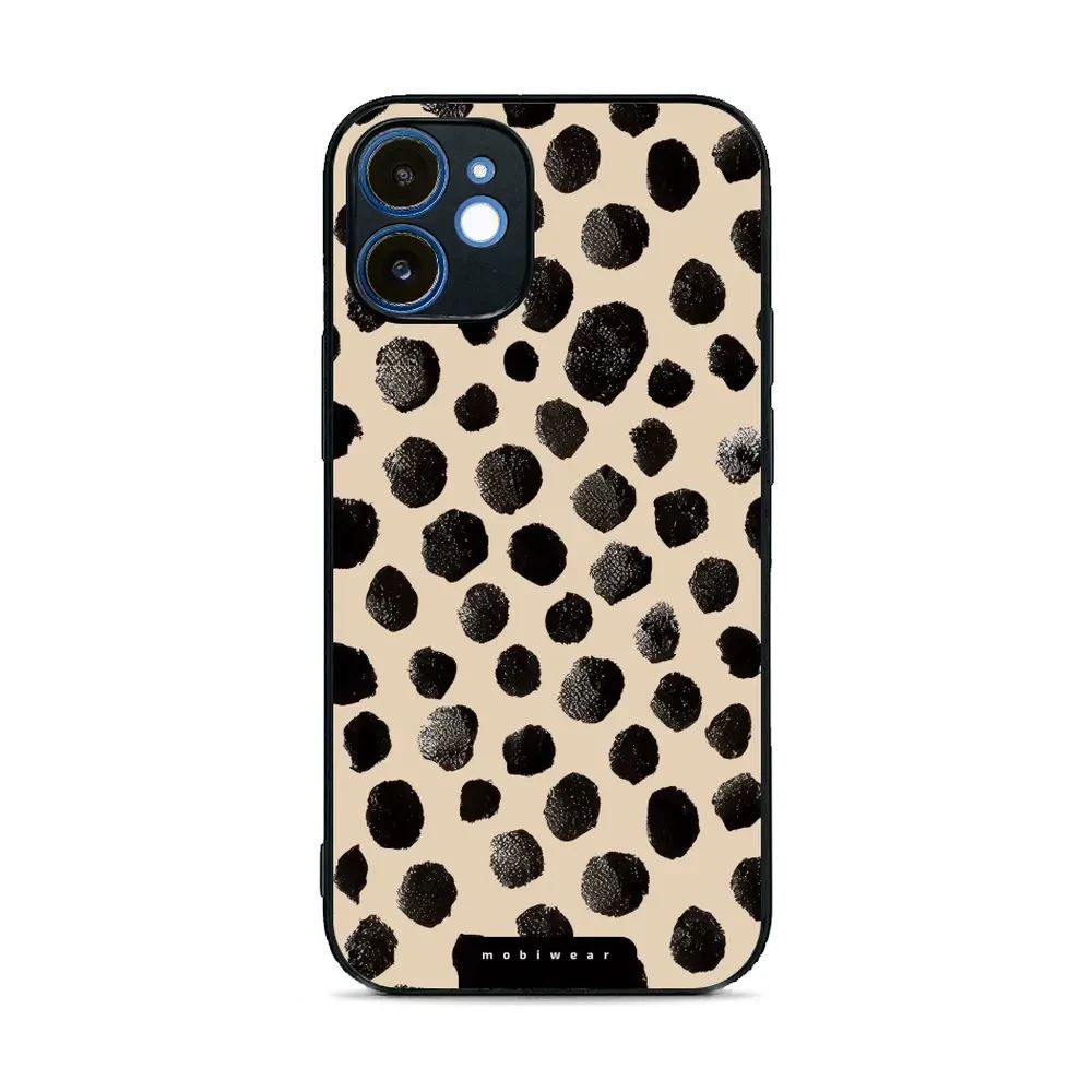 Lesklý kryt Mobiwear Glossy - Apple iPhone 12 - GA50G Černé puntíky
