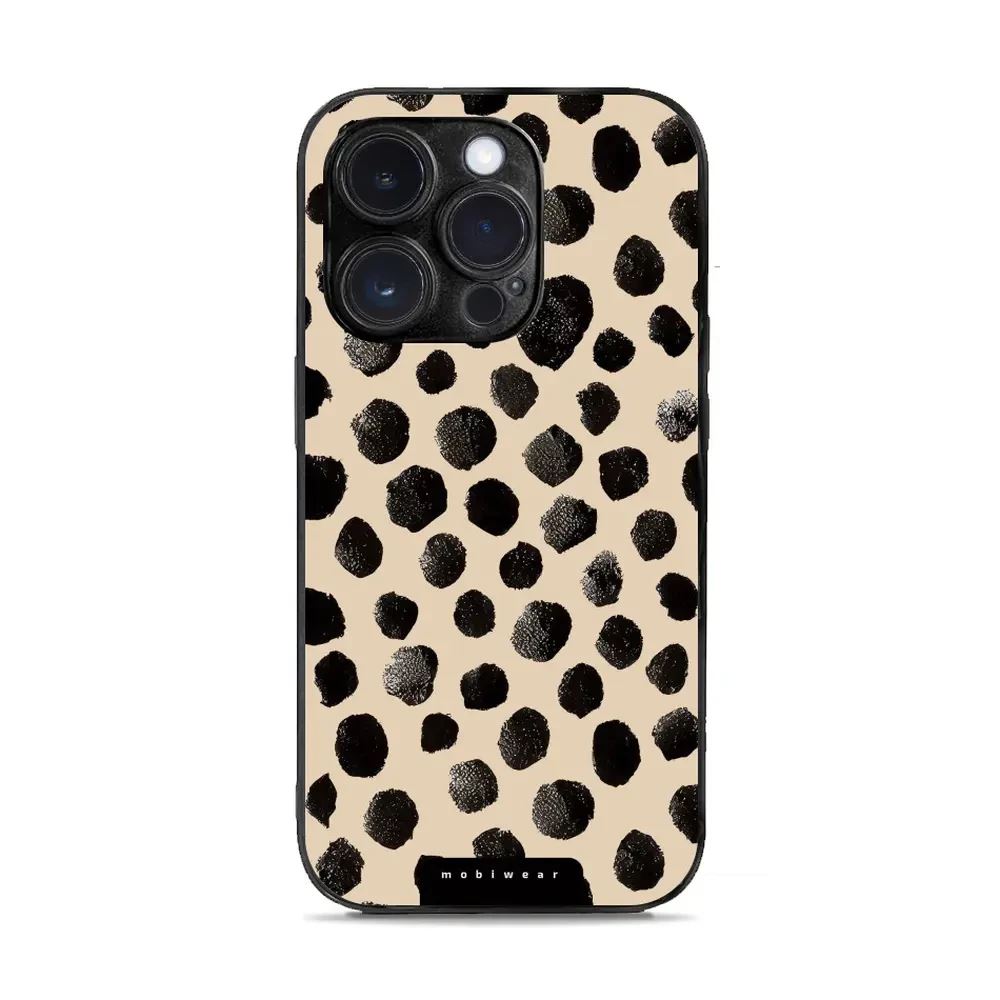 Lesklý kryt Mobiwear Glossy - Apple iPhone 14 Pro - GA50G Černé puntíky