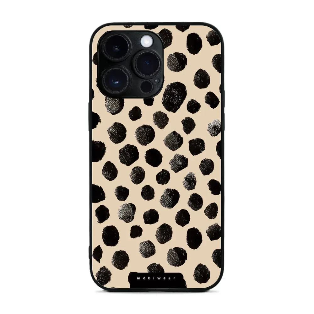 Lesklý kryt Mobiwear Glossy - Apple iPhone 14 Pro Max - GA50G Černé puntíky