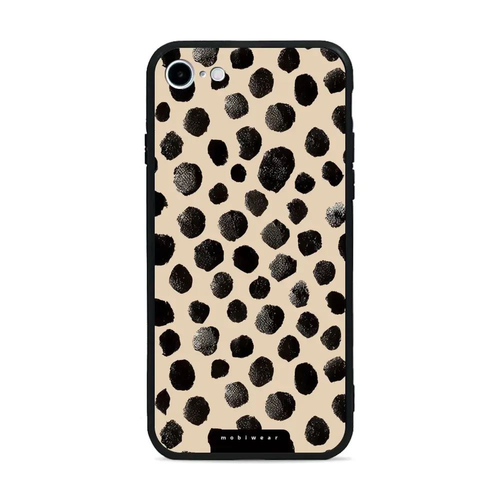 Lesklý kryt Mobiwear Glossy - Apple iPhone 7 / 8 / SE 2020 / SE 2022 - GA50G Černé puntíky