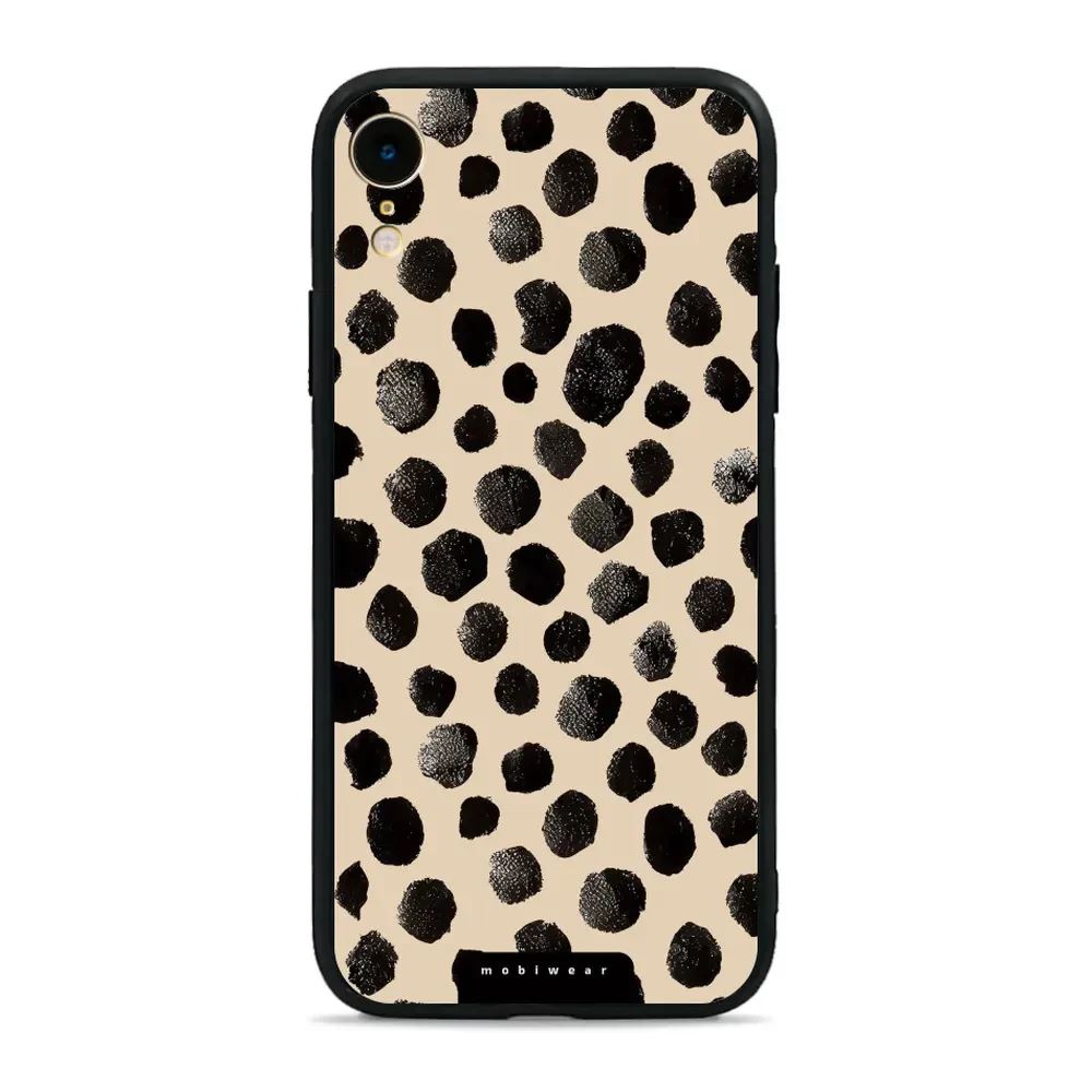 Lesklý kryt Mobiwear Glossy - Apple iPhone XR - GA50G Černé puntíky