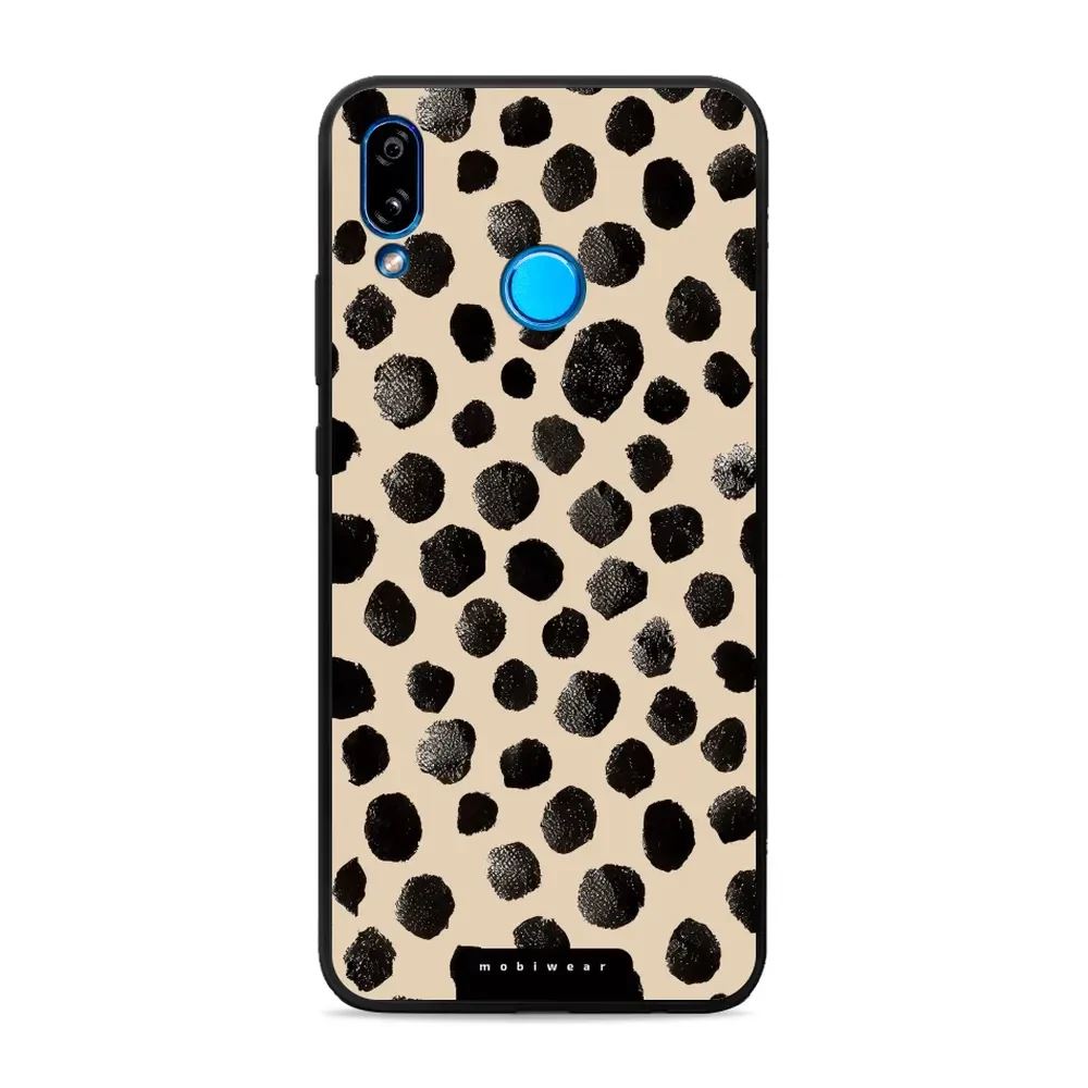 Lesklý kryt Mobiwear Glossy - Huawei P20 Lite - GA50G Černé puntíky