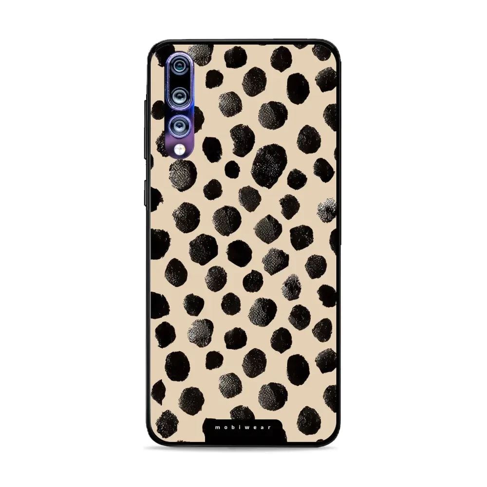 Lesklý kryt Mobiwear Glossy - Huawei P20 Pro - GA50G Černé puntíky