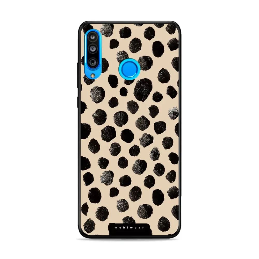 Lesklý kryt Mobiwear Glossy - Huawei P30 Lite - GA50G Černé puntíky