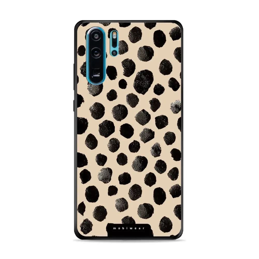 Lesklý kryt Mobiwear Glossy - Huawei P30 Pro - GA50G Černé puntíky