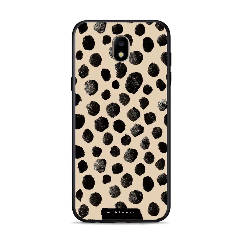 Lesklý kryt Mobiwear Glossy - Samsung Galaxy J3 2017 - GA50G Černé puntíky
