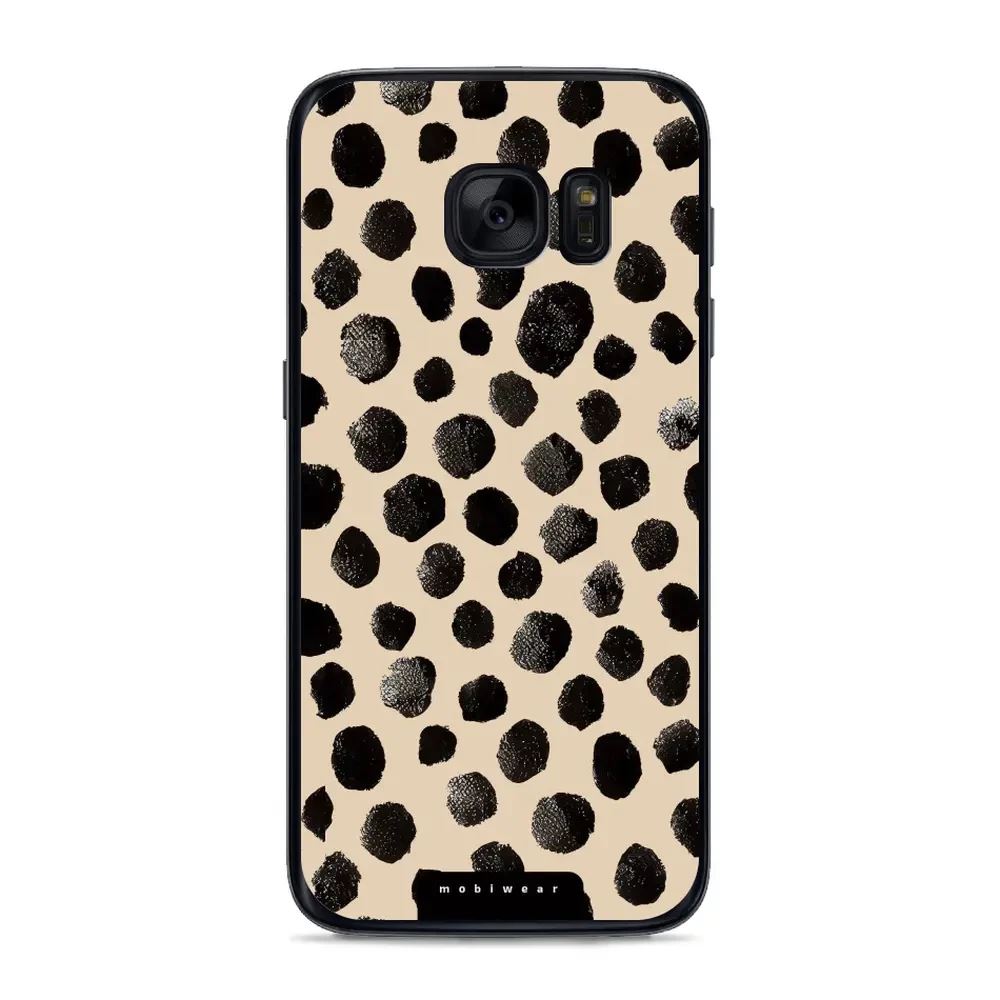Lesklý kryt Mobiwear Glossy - Samsung Galaxy S7 - GA50G Černé puntíky