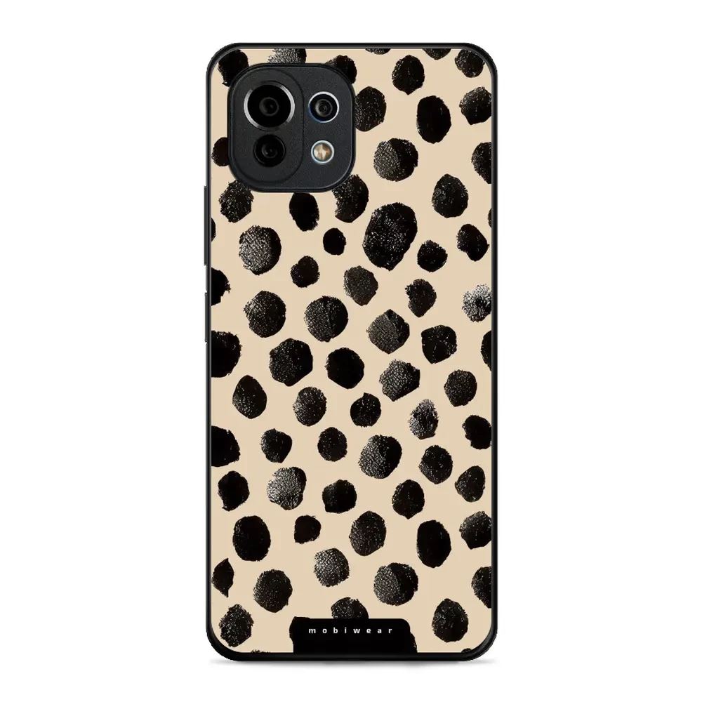 Lesklý kryt Mobiwear Glossy - Xiaomi 11 Lite 5G NE / Xiaomi Mi 11 Lite - GA50G Černé puntíky