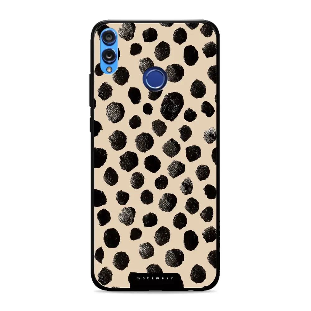 Lesklý kryt Mobiwear Glossy - Honor 8X - GA50G Černé puntíky