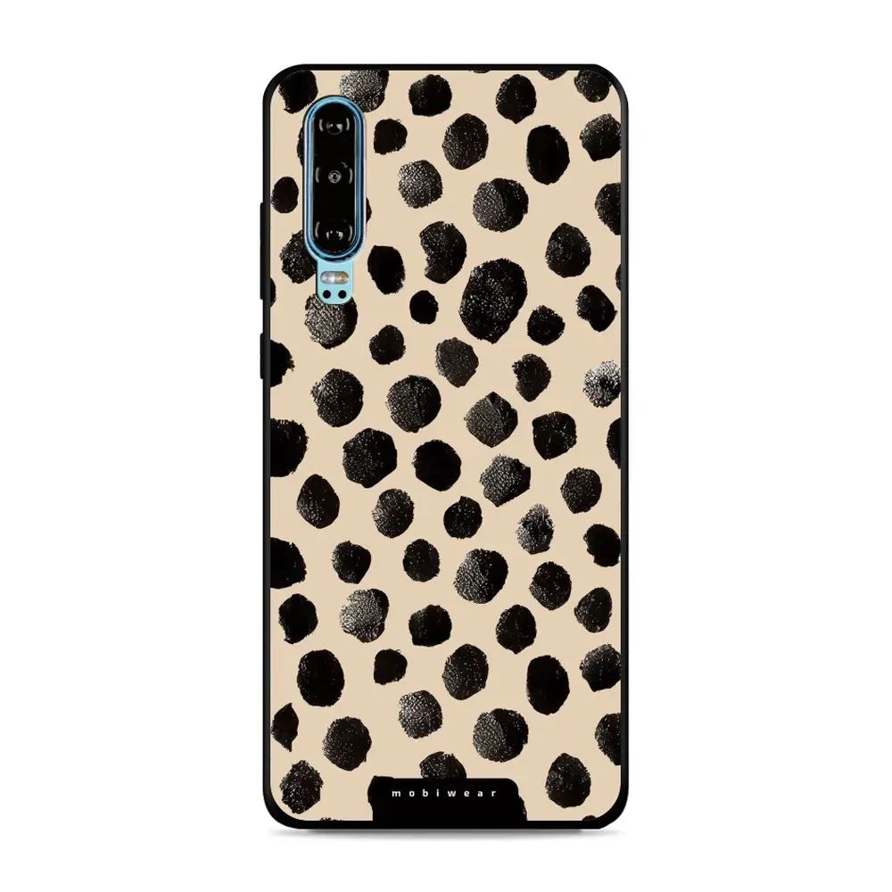 Lesklý kryt Mobiwear Glossy - Huawei P30 - GA50G Černé puntíky