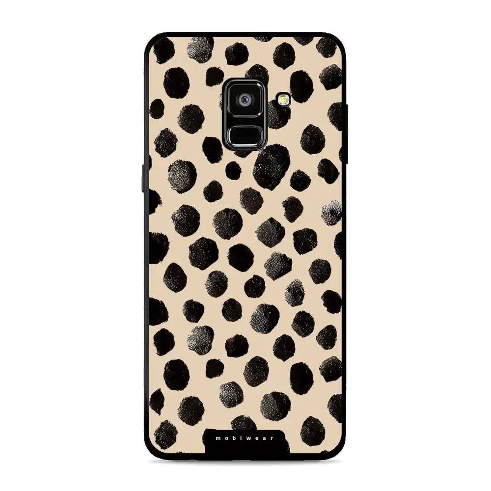 Lesklý kryt Mobiwear Glossy - Samsung Galaxy A8 2018 - GA50G Černé puntíky