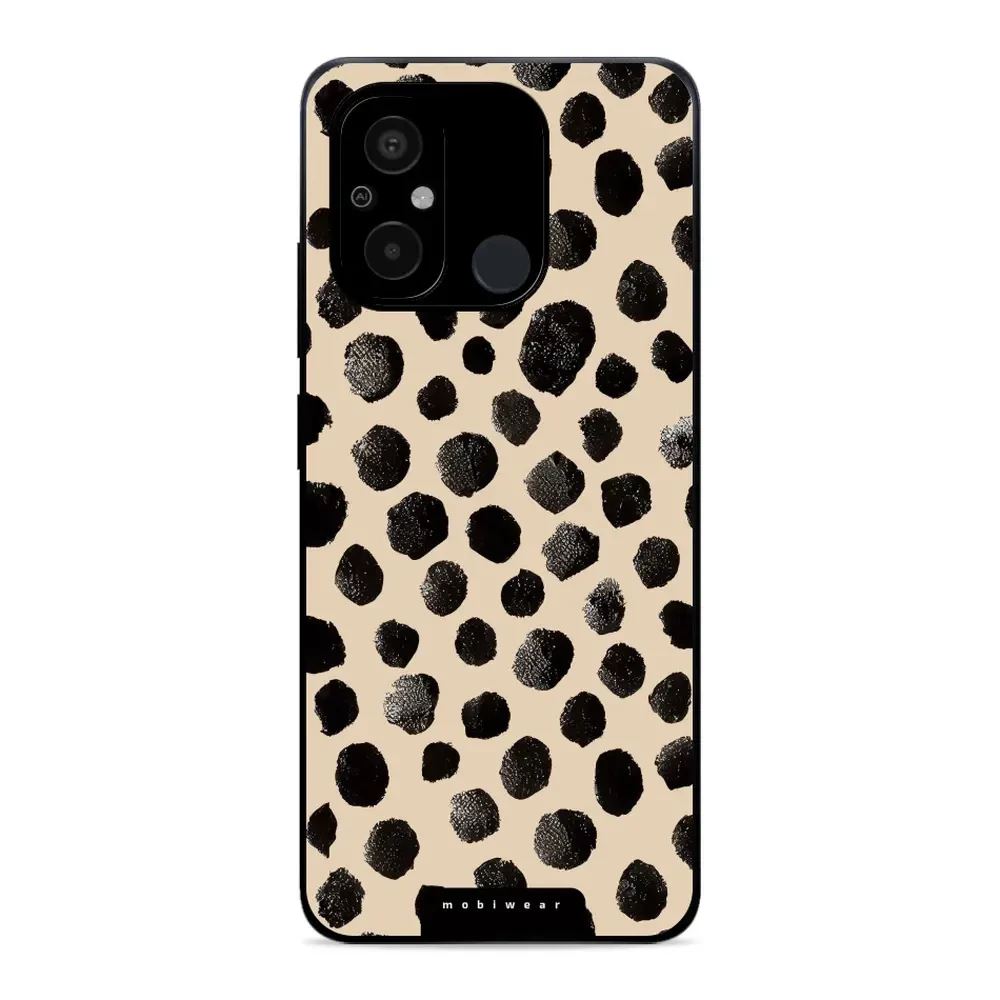 Lesklý kryt Mobiwear Glossy - Xiaomi Redmi 12C - GA50G Černé puntíky