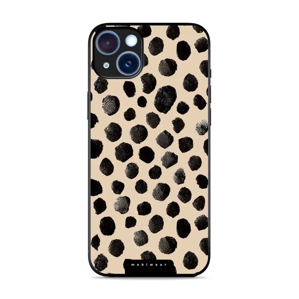 Lesklý kryt Mobiwear Glossy - Apple iPhone 15 Plus - GA50G Černé puntíky
